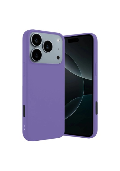 Apple iPhone Uyumlu 17 Pro Max First Silikon - Lila Çr