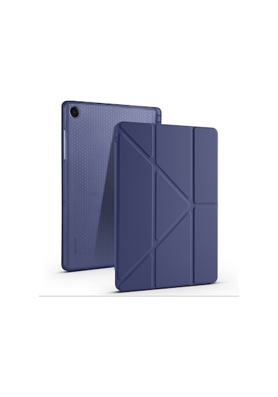 Samsung Uyumlu Galaxy Tab A9 Plus A11+ Üçgen Standlı Uyandırma Fonksiyonlu Tablet Kılıfı Kapaklı Kılıf