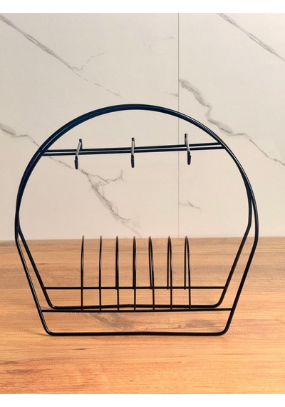 Metal 6lı Fincan Askısı Siyah Metal 28 X 28 Siyah Tr Diğer