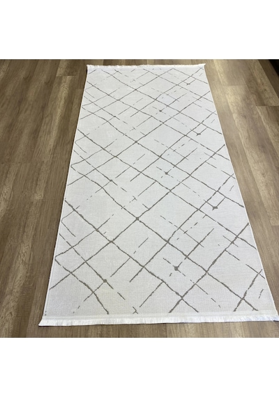 Hoom Rugs Terrace 8207 Beyaz Hav Toz Vermez Dekoratif Kilim