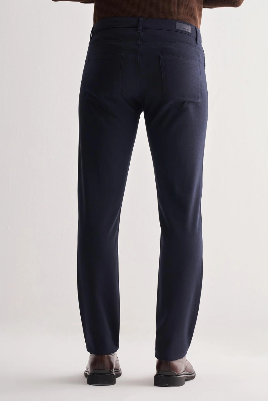 İmza Lacivert 5 Cep Düz Paça Esnek Slim Fit Casual Pantolon 1003255157 Lacivert