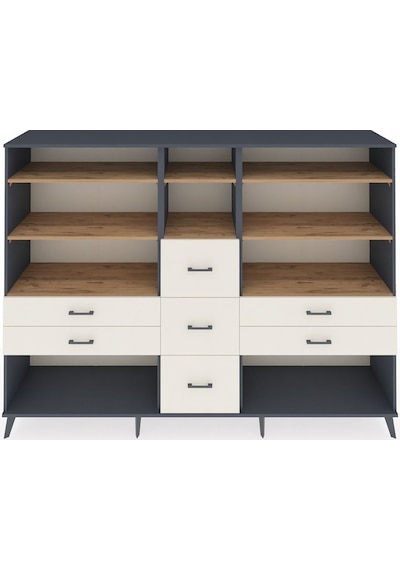 Hyperion Dolap 8 Raflı 7 Çekmeceli 220x44x163 Antrasit-çam/aytaş Antrasit-çam/aytaşı Hyperion Dolap 8 Raflı 7 Çekmeceli 220x44x163 Antrasit-çam/aytaş Antrasit-çam/aytaşı