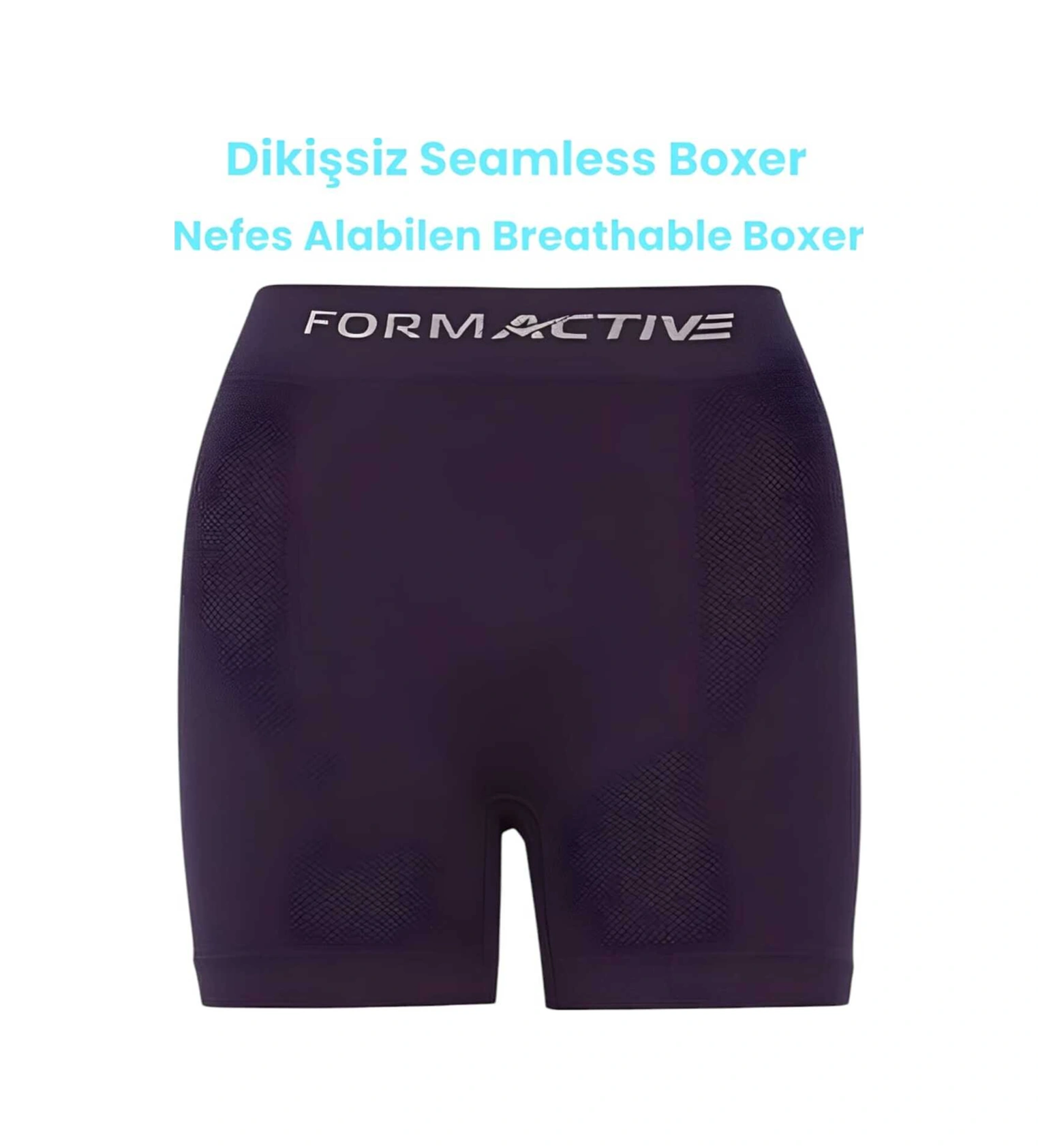 Tezzgelsin Erkek Dikişsiz/seamless Nefes Alabilen Boxer Mor