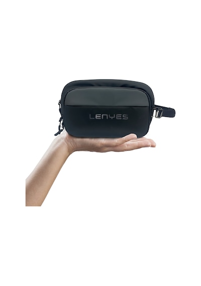 Lenyes Lb561 Su Geçirmez Aşınmaya Ve Çizilmeye Dayanıklı Omuz Askılı Aksesuar Çantası 25.5cm Gri