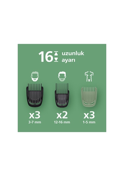 7000 Serisi 13in1, Erkek Bakım Seti, Yüz/saç/vücut Tıraş Makinesi, Islak /kuru Kullanım, Mg7922/15