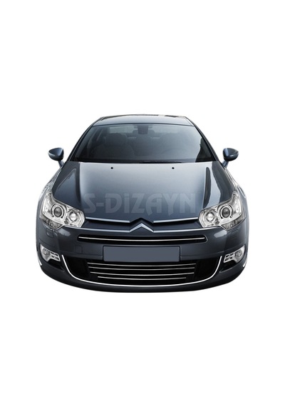 S-Dizayn  Citroen C5 Krom Ön Tampon Çıtası 5 Prç 2008 Üzeri