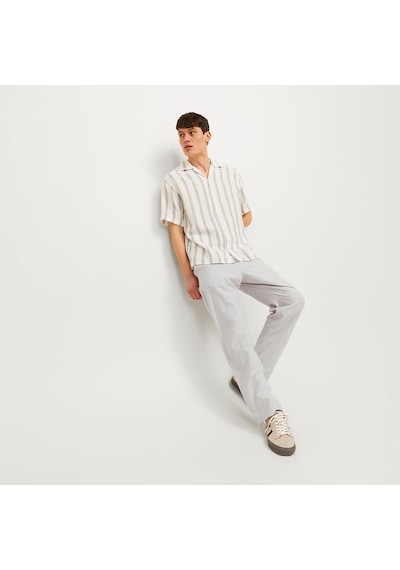 Jack&jones Jack Jones Pantolon Kane Summer Linen Blend Jogger Gri