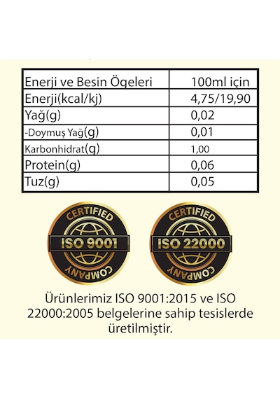 Hanzade Bitkisel Kuşburnu Sirkesi 3 x 500 ML