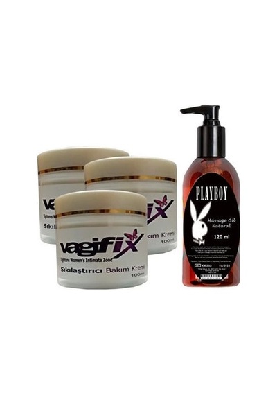 Playboy Vagifix Varicose Vein Defense Cream 3 Adet +playboy Masaj Yağı