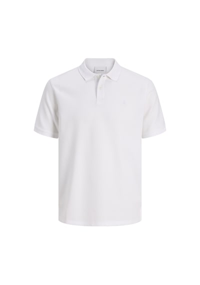 Jack & Jones Erkek Kisa Kollu Polo Tisört - Austin - 12268130 Beyaz