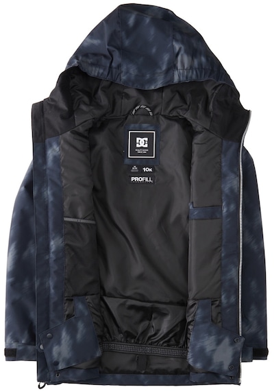 Dc Dc Basis Print Youth Erkek Çocuk Siyah Snowboard Ceketi Xkk