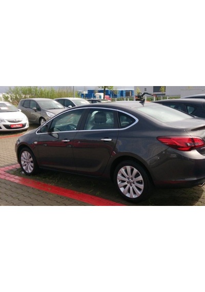 Opel Astra J Sedan 2012-2021 Tam Tur Cam Çerçeve Kromu Paslanmaz