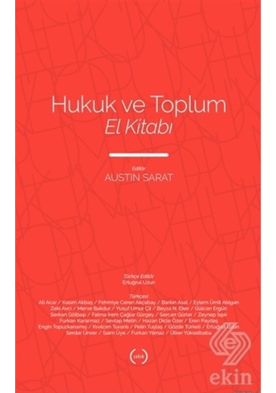 Hukuk ve Toplum El Kitabı- Islık Yayınları