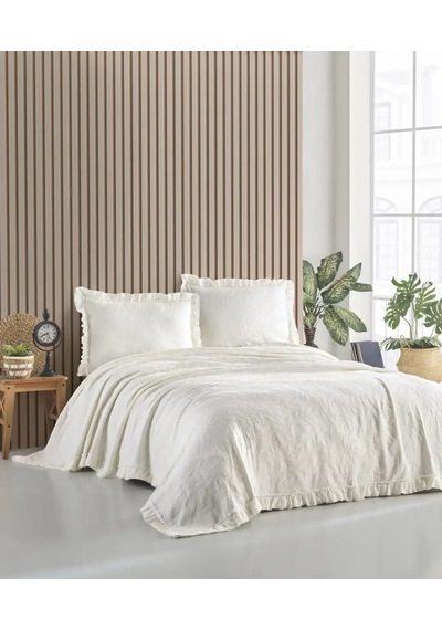 Şaheser Home Collection Yatak Örtüsü Çift Kişilik İlda Çok Renkli