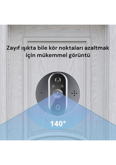 Pd-20 Akıllı Görüntülü Kapı Zili 1080p, 4.3 Ekran
