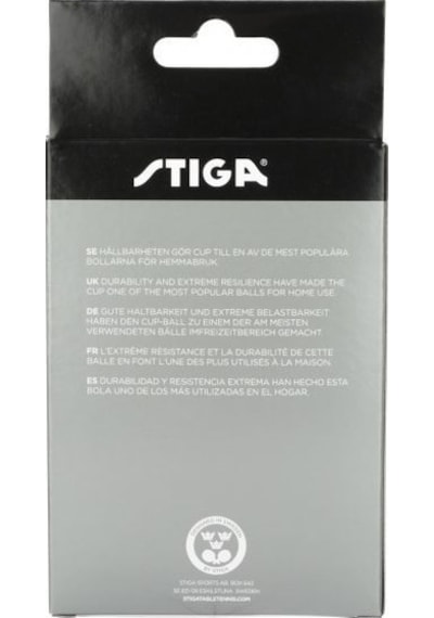 Stiga Cup 6lı Masa Tenisi Pinpon Topu Beyaz 1110-2510-06