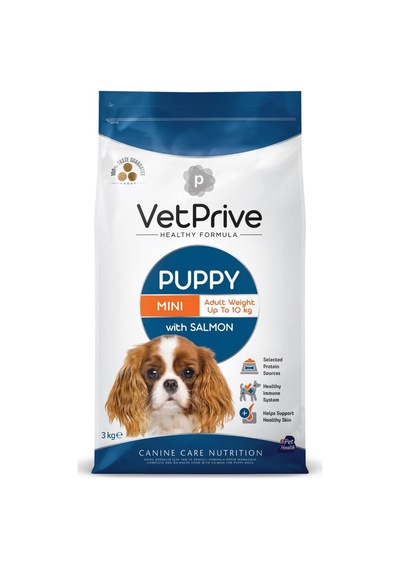 Vet Prive Puppy Küçük Irk Somonlu Yavru Köpek Maması 3 Kg