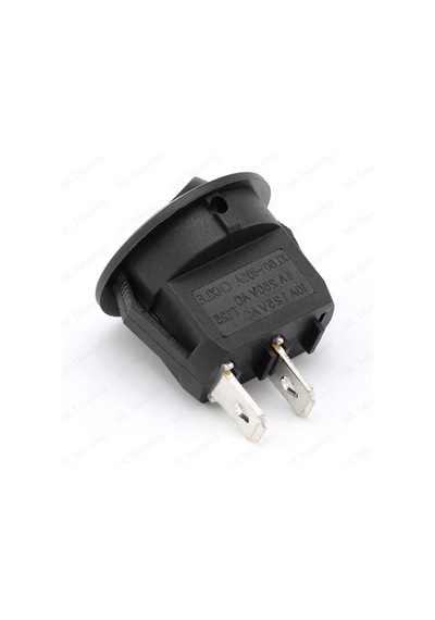 20mm Yuvarlak 2 Pin On/off Işıksız Power Anahtar 2 Adet