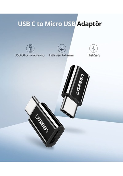 Micro Usb Type-c Dönüştürücü Adaptörü, Sku: Smg8690010090805