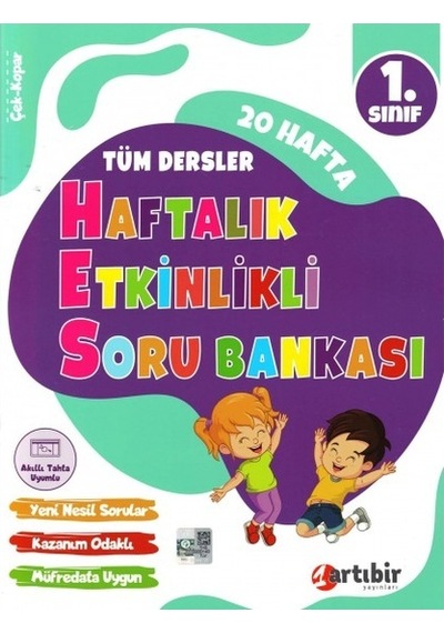 Artıbir Yayınları 1.Sınıf Haftalık Etkinlikli Soru Bankası