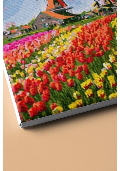 Webstyle Sayılarla Boyama Seti Kasnaklı Lale Tarlası 50 X 65 Cm