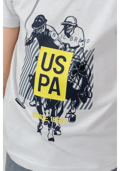 U.s. Polo Assn Kids U.s Polo Assn Erkek Çocuk Gri Bermuda Takım Us2472-c-v1 Grey