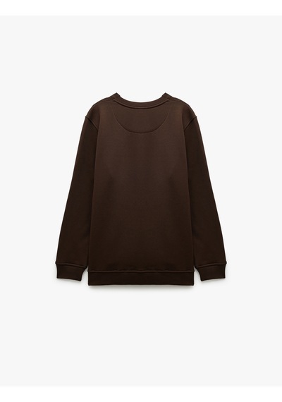 Koton Pamuklu Uzun Kollu Şardonlu Bisiklet Yaka Erkek Basic Sweatshirt Kahverengi 7wam70002mk Kahve Koton Pamuklu Uzun Kollu Şardonlu Bisiklet Yaka Erkek Basic Sweatshirt Kahverengi 7wam70002mk Kahve