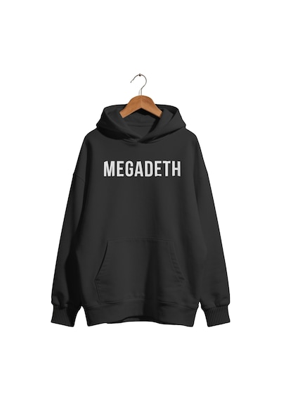 Sevbano Megadeth Rock Metal Müzik Grubu Baskılı Unisex Oversize Premium H Siyah