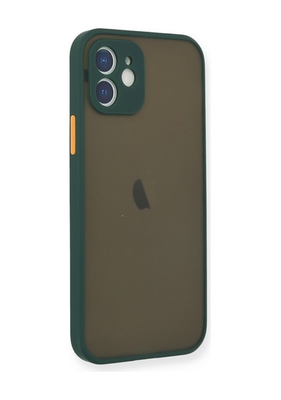 Cosmotex 8683140152079 Newface Apple iPhone Uyumlu  12 Mini Kılıf Montreal Silikon Kapak - Yeşil