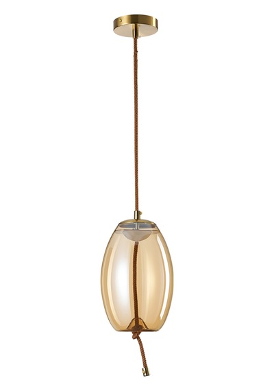 Stone Tekli 5 Watt 3000k Eskitme Bal Camlı Led Sarkıt Avize Bal