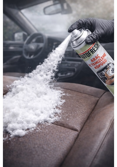 Autofresh Araç İç Temizleyici Köpük Sprey 500 Ml Oto Koltuk, Tavan, Döşeme Ve Torpido Temizleme Köpüğü