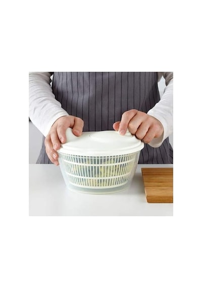 Ikea Salata Kurutucu, Beyaz Renk Süzgeçli Beyaz 23 Cm Kurutucu Çok Renkli