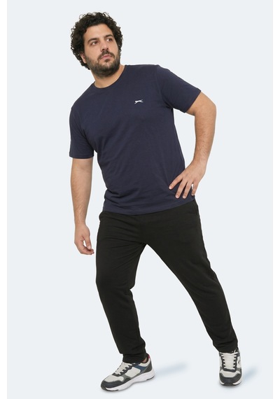 Slazenger Rosalva Jmb Erkek Büyük Beden Lacivert Tişört