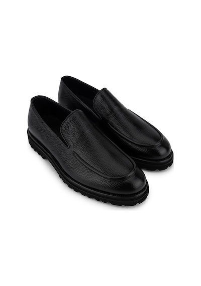 Tamer Tanca Erkek Hakiki Deri Siyah Loafer Ayakkabı 537 3041 Erk Ayk Sk26-27 Sıyah