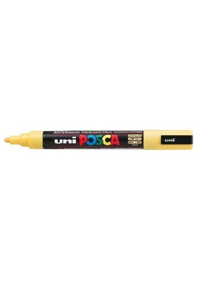 Uni Posca Pc-5m Boyama Markörü 1.8-2.5 Mm Saman Sarısı Renk