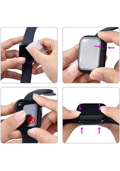 Watch 40mm Mkst Watch Gard 01 Ekran Koruyucu - Pembe