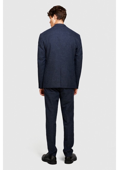Sisley Slim Fit Çizgili Şardonlu Pantolon Erkek Krem T-shirt - 323a4pdlsf03c