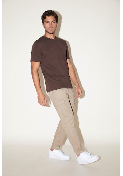 O Yaka 30/2 T-shirt Jsco Kahverengi