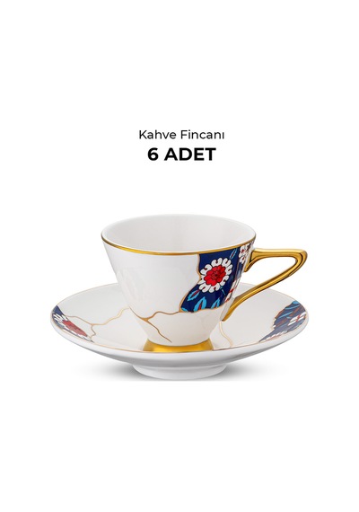 Emsan Kintsugi 6 Kişilik Kahve Fincan Takımı 100 Ml Multicolor
