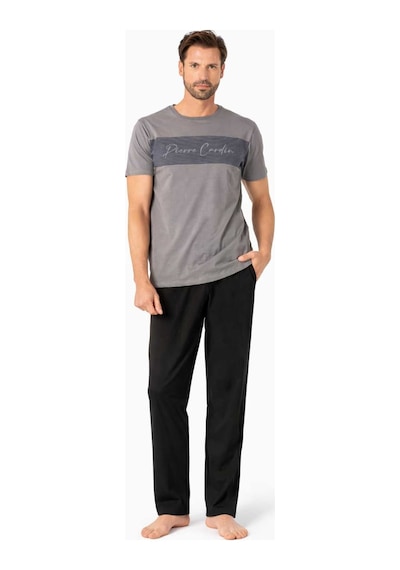 Pierre Cardin Penye Kısakol Pijama Takımlk-pc6080 Gri