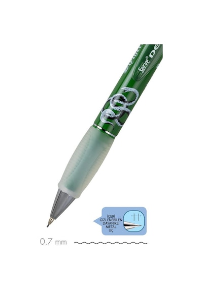 Serve Deep Versatil Kalem Harry Potter Slytherin 0.7 Mm Ergonomik Mekanik Uçlu Kalem Karışık/çok Renkli