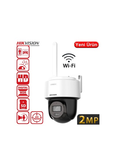 Hıkvısıon Ds-2de2c200ıwg/w 2mp 2.8mm 512gb Sd Dış Ortam Wıfı Pt Kamera 30mt.