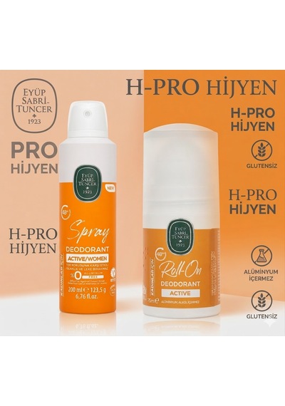 Eyüp Sabri Tuncer Active Bakım Seti: Deodorant 200 Ml + Roll-on 75 Ml,h-pro Hijyen