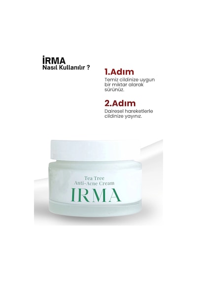 İrma Natural Tea Tree Akne Krem 50 ML