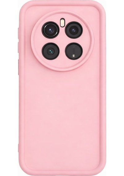 Honor Magic 7 Uyumlu Kamera Çıkıntılı Mat Silikon Telefon Kılıfı Pembe