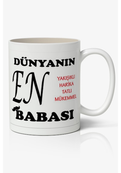 Dünyanın En Yakışıklı Harika Tatlı Mükemmel Babası Babalar Günü Baskılı Kupa Bardak Baskılı Kahve Kupa Bardak
