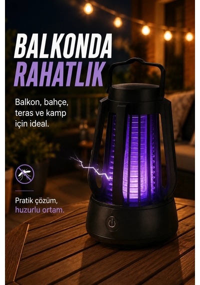 Elektrikli Sinek Öldürücü Mor Işıklı Taşınabilir Haşere Kovucu Lamba Cihazı