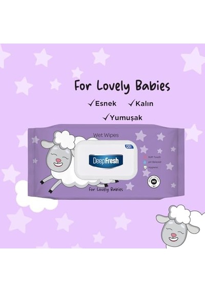 Islak Mendil Lovely Babies Kuzu 120 Yaprak