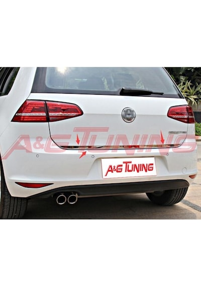 Volkswagen Golf 7 Krom Bagaj Alt Çıta Formlu Paslanmaz Çelik N11.139
