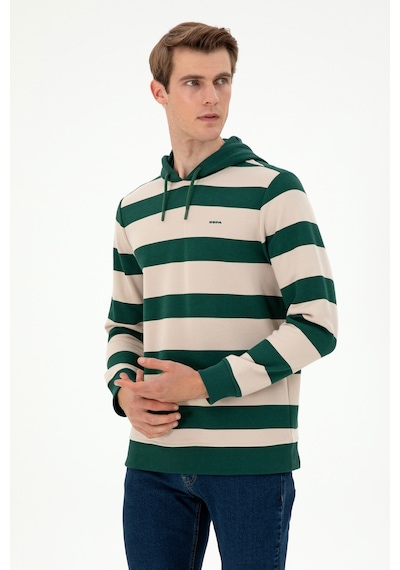 U.s. Polo Assn. Erkek Koyu Yeşil Sweatshirt 50293357-vr079 Koyu Yeşil